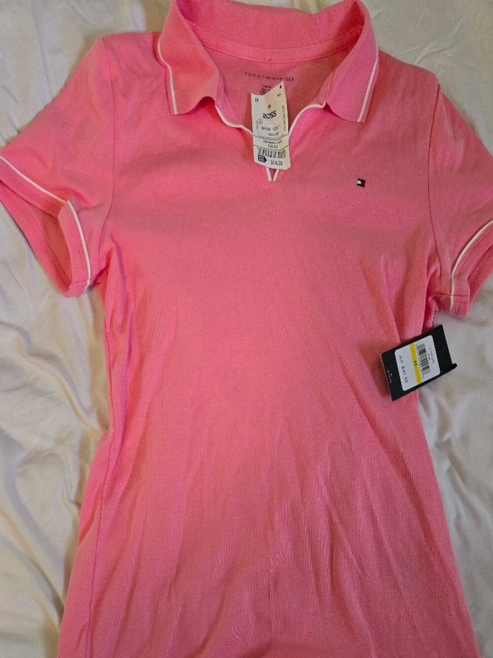 Tommy Hilfiger 100% Cotton polo in pink